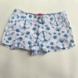 Macbeth Collection by Margaret Josephs Shorts Nautical Shell Starfish  Size XS